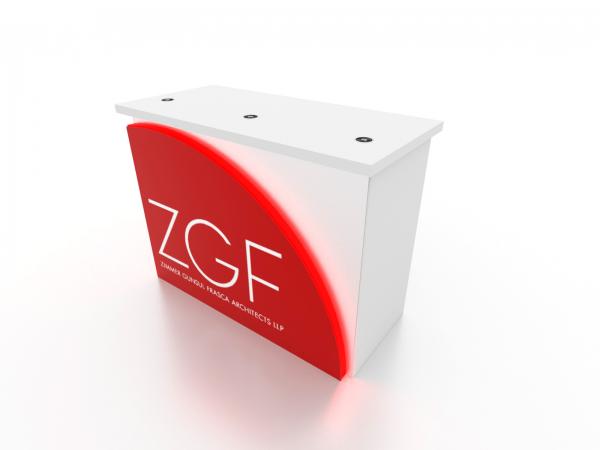 MOD-1556C Tradeshow Display Counter with Charging Ports -- Image 3